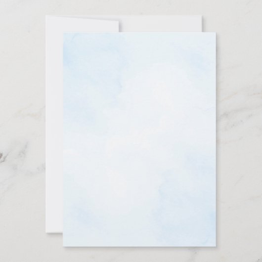 ブルーバタフライキンセアニェラ招待状 招待状 (裏面)