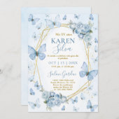 ブルーバタフライキンセアニェラ招待状 招待状 (正面/裏面)