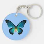 ブルーバタフライキーチェーン キーホルダー (裏面)
