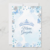 ブルーバタフライクリスマスシーズンミクリン招待状 招待状 (裏面)