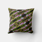 ブルーバタフライクローズアップ自然パターン クッション (裏面)