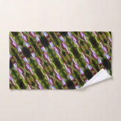 ブルーバタフライクローズアップ自然パターン バスタオルセット (ハンドタオル)