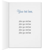 ブルーバタフライグリーティングカード (内側 (右))