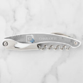 ブルーバタフライコルク素朴スクリュ ソムリエナイフ (正面)