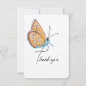 ブルーバタフライサンキューカード サンキューカード (正面)