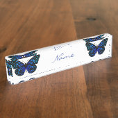 ブルーバタフライサンダーコーブ デスクネームプレート (側面)