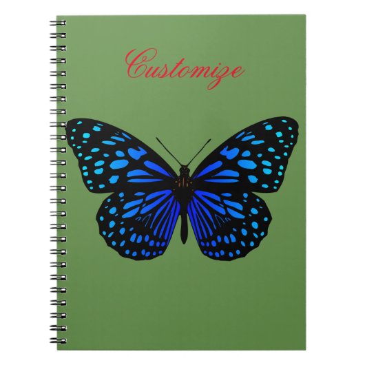 ブルーバタフライサンダーコーブ(_C) ノートブック (正面)
