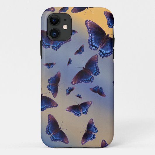 ブルーバタフライサンライズ Case-Mate iPhoneケース (裏面)