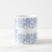 ブルーバタフライスウォームカスタム コーヒーマグカップ (中央)