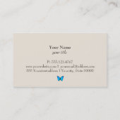 ブルーバタフライビジネスカード 名刺 (裏面)