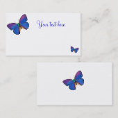 ブルーバタフライビジネスカード 名刺 (正面/裏面)