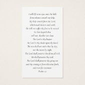 ブルーバタフライフォトメモリアル祈りの言葉カード (裏面)