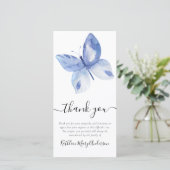 ブルーバタフライフォト葬儀 サンキューカード (スタンド正面)