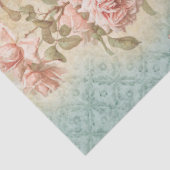 ブルーバタフライフローラスクリプトEphemera Decompage 薄葉紙 (詳細)