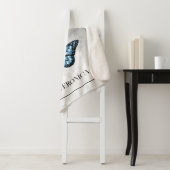 ブルーバタフライフローラパーソナライズされたシェルパブランケット シェルパブランケット (インサイチュ)