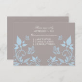 ブルーバタフライフローラ応答カード 出欠カード (正面/裏面)