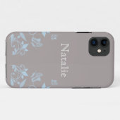 ブルーバタフライフローラBT iPhone 5ケース Case-Mate iPhoneケース (裏面(横))