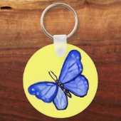 ブルーバタフライペンダントキーホルダー キーホルダー (正面)