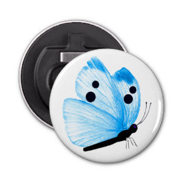 ブルーバタフライボタン型栓抜き 栓抜き