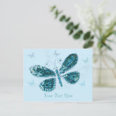 ブルーバタフライポストカード ポストカード (スタンド正面)