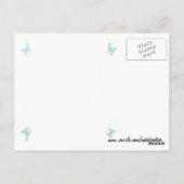 ブルーバタフライポストカード ポストカード (裏面)