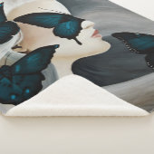 ブルーバタフライマスカレード シェルパブランケット (3/4)