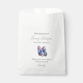 ブルーバタフライメモリアル葬儀シード フェイバーバッグ (正面)