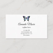 ブルーバタフライライフコーチセラピストホログラフsqua 名刺 (裏面)