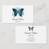 ブルーバタフライライフコーチセラピストホログラフsqua 名刺 (正面/裏面)