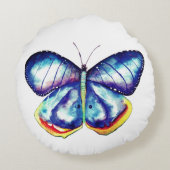 ブルーバタフライラウンドスロークッション ラウンドクッション (裏面)