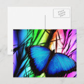 ブルーバタフライレインボー ポストカード (正面/裏面)