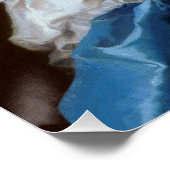 ブルーバタフライ付きバブルガムディバ ポスター (コーナー)