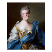 ブルーバタフライ付きバブルガムディバ