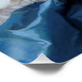 ブルーバタフライ付きバブルガムディバ ポスター (コーナー)