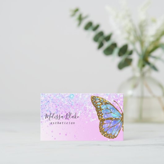ブルーバタフライ名刺 名刺 (スタンド正面)