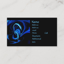 ブルーバタフライ抽象芸術名刺 名刺