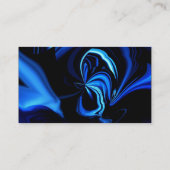ブルーバタフライ抽象芸術名刺 名刺 (裏面)