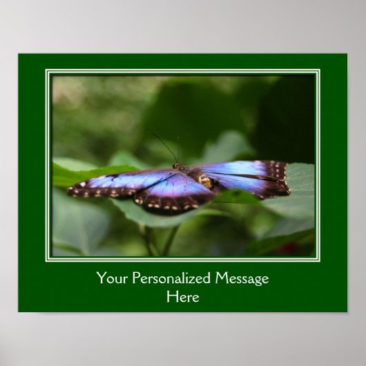 ブルーバタフライ独自の引用文を作成 ポスター (正面)