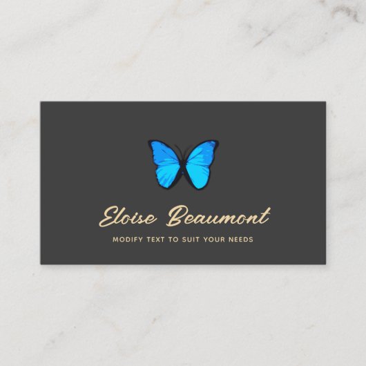 ブルーバタフライ自然 名刺 (正面)