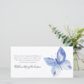 ブルーバタフライ葬儀 サンキューカード (スタンド正面)