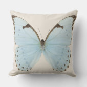 ブルーバタフライ装飾用クッション クッション (正面)