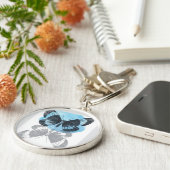 ブルーバタフライ魔法。 キーホルダー (側面)