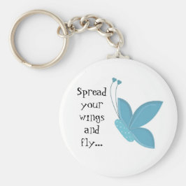 ブルーバタフライ(ことわざ) キーホルダー