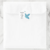 ブルーバタフライ(ことわざ) ラウンドシール (バッグ)