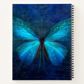 ブルーバタフライ・オブ・ジョイ&ラック ノートブック (裏面)