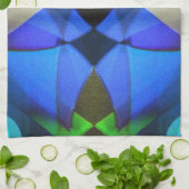 ブルーバタフライ キッチンタオル (折り畳み)