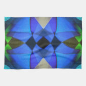 ブルーバタフライ キッチンタオル (横)