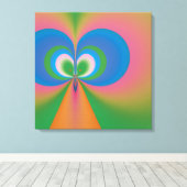 ブルーバタフライ キャンバスプリント (インサイチュ (ウッドフロア))