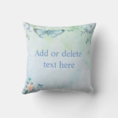 ブルーバタフライ クッション (裏面)