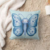 ブルーバタフライ クッション (ブランケット)